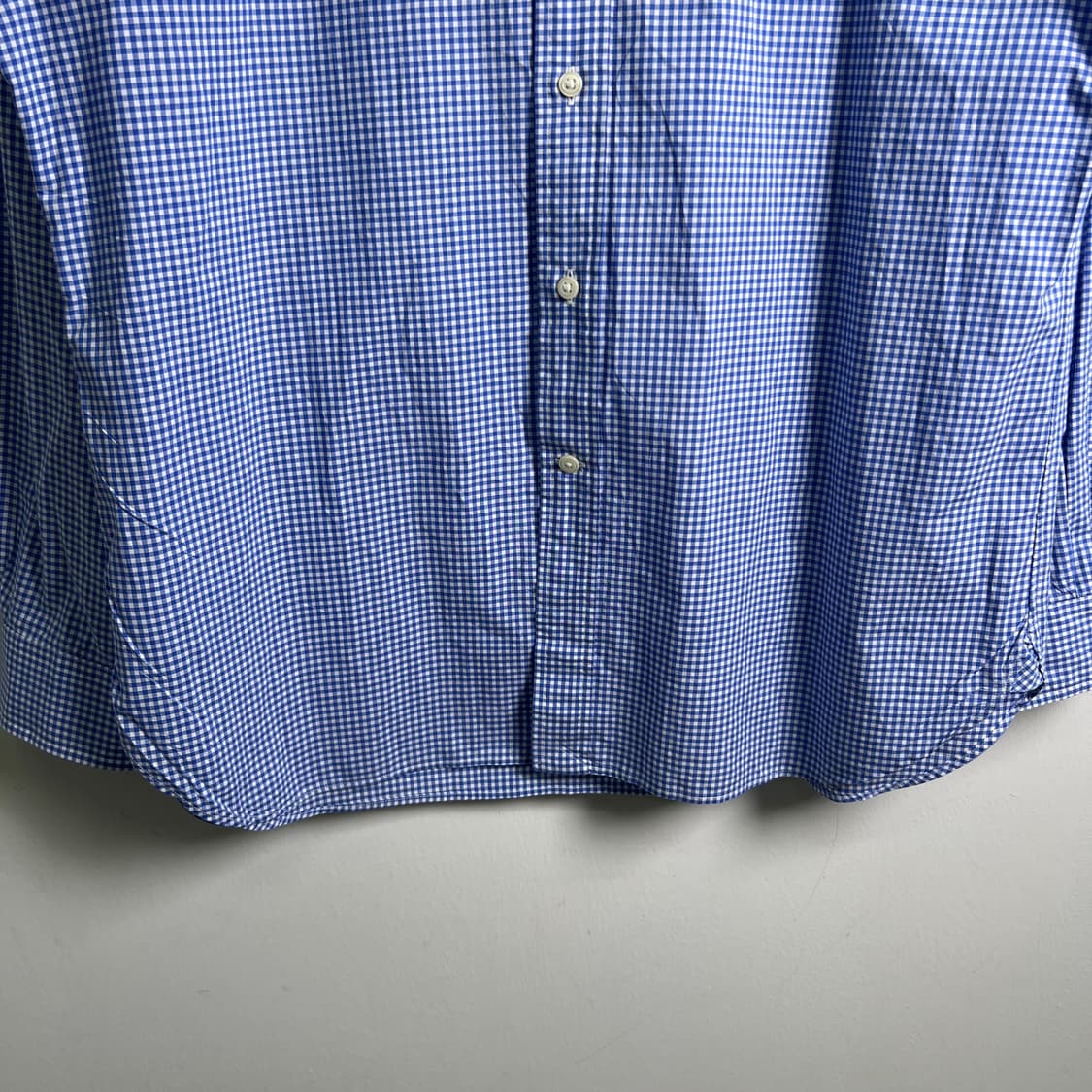 폴로 랄프로렌 슬림핏 블루 체크 셔츠 105 상품이미지5