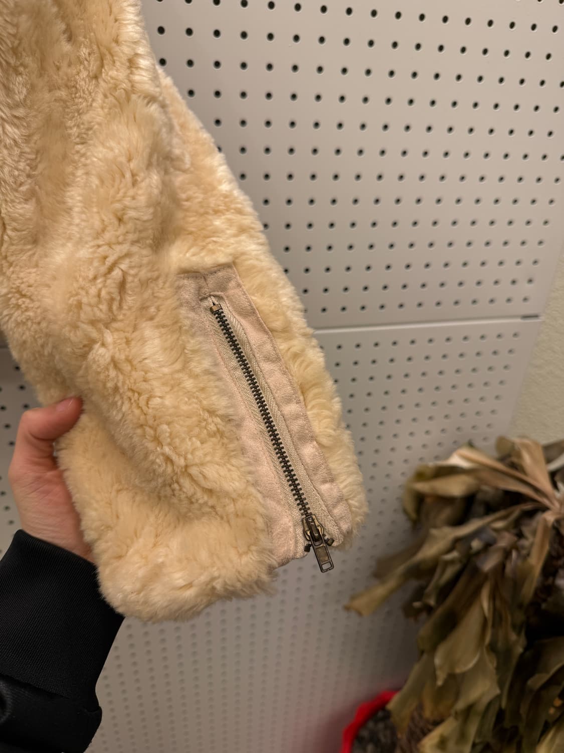 퍼 무스탕 스타일 숏 자켓 U207 상품이미지3