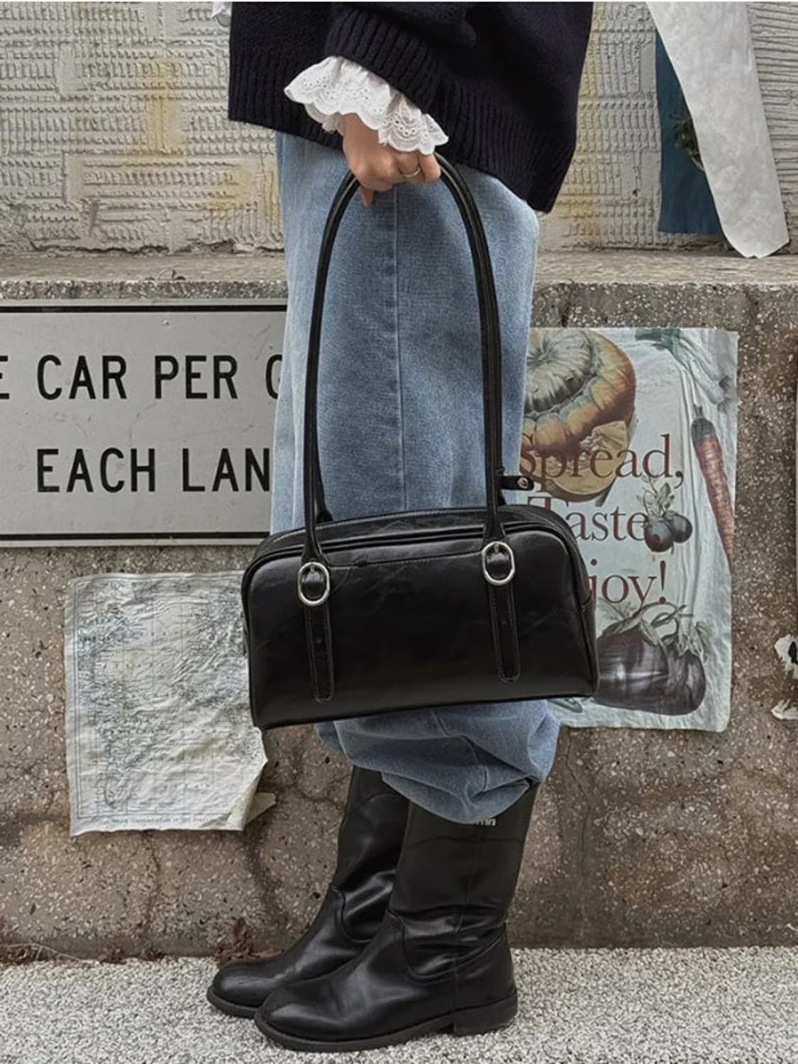 슈펜 클래식 바게트 버클 숄더백 상품이미지1