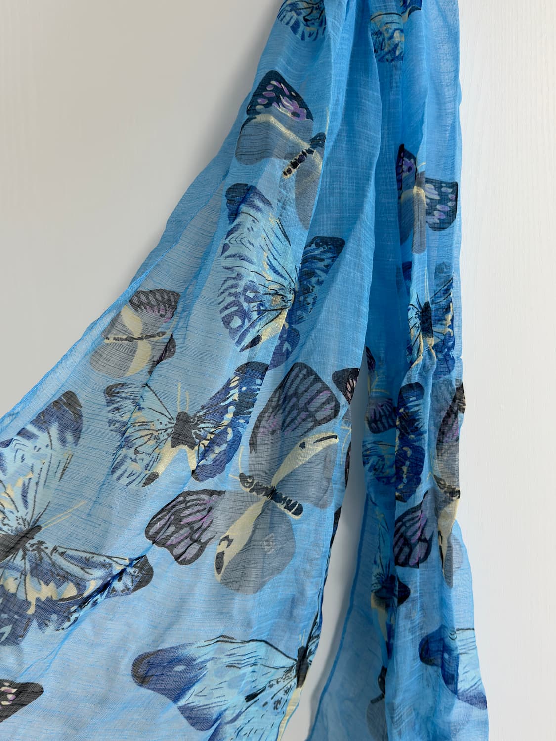 버터플라이 블루 빈티지 스카프 상품이미지4