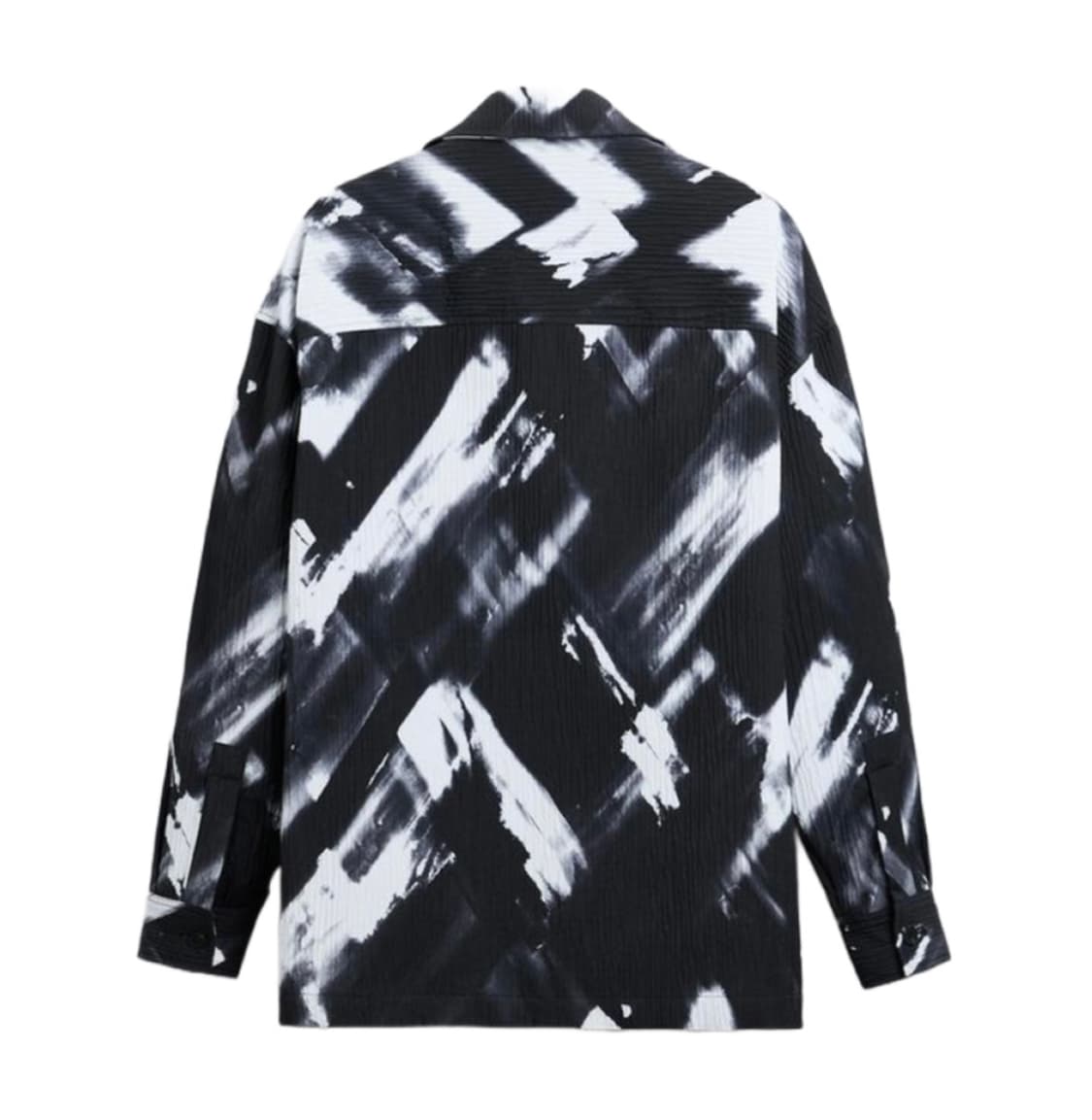 [ZARA] 자라 플리티드 이펙트 프린트 오버셔츠 상품이미지2