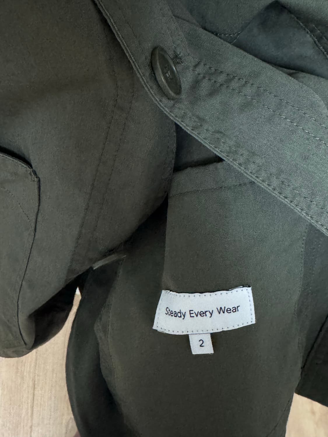 [2] 스테디에브리웨어(sew) 라이트 워크 셔츠자켓 다크올리브 상품이미지4