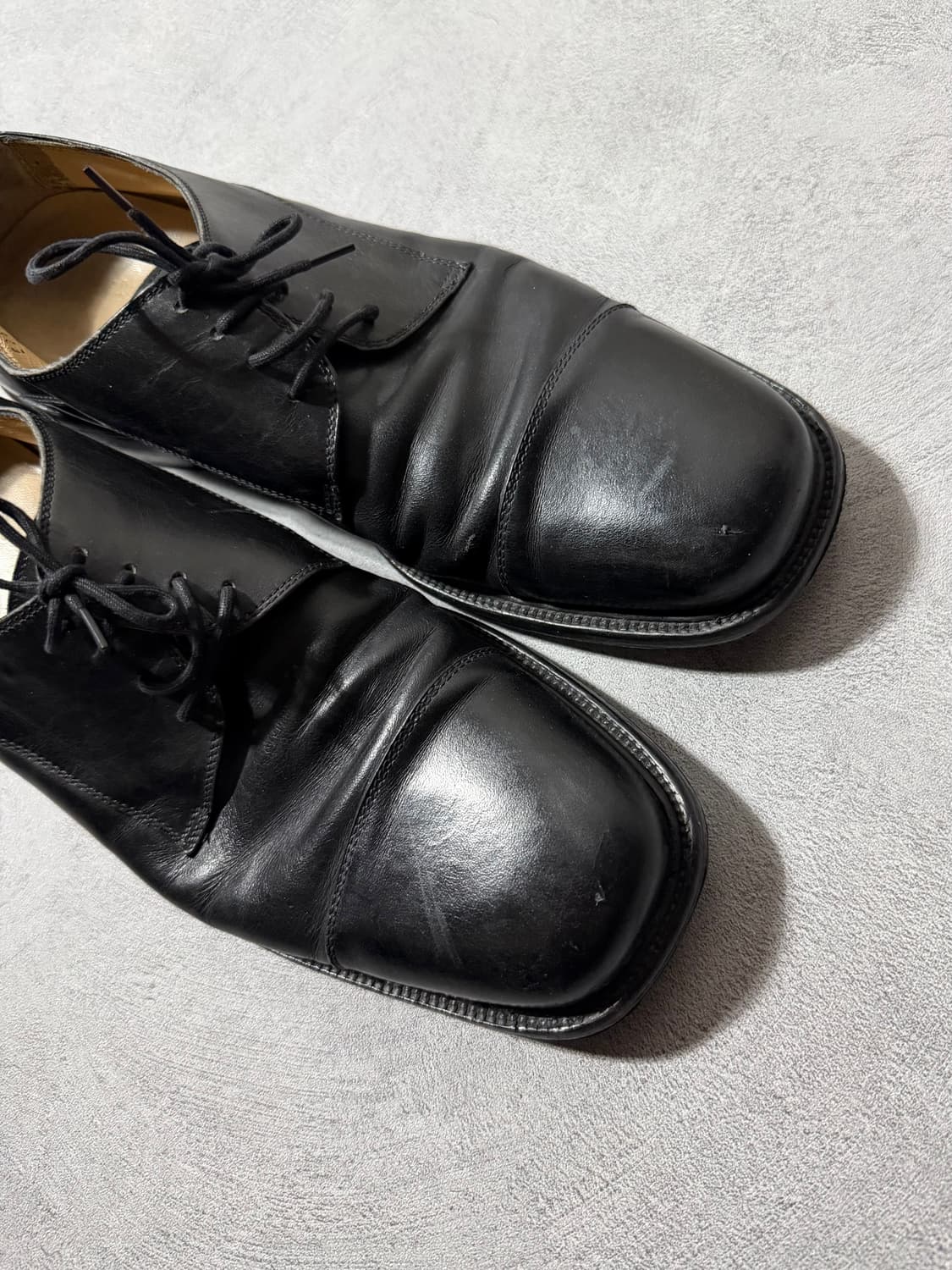 페레가모 클래식 레더 더비슈즈 상품이미지4