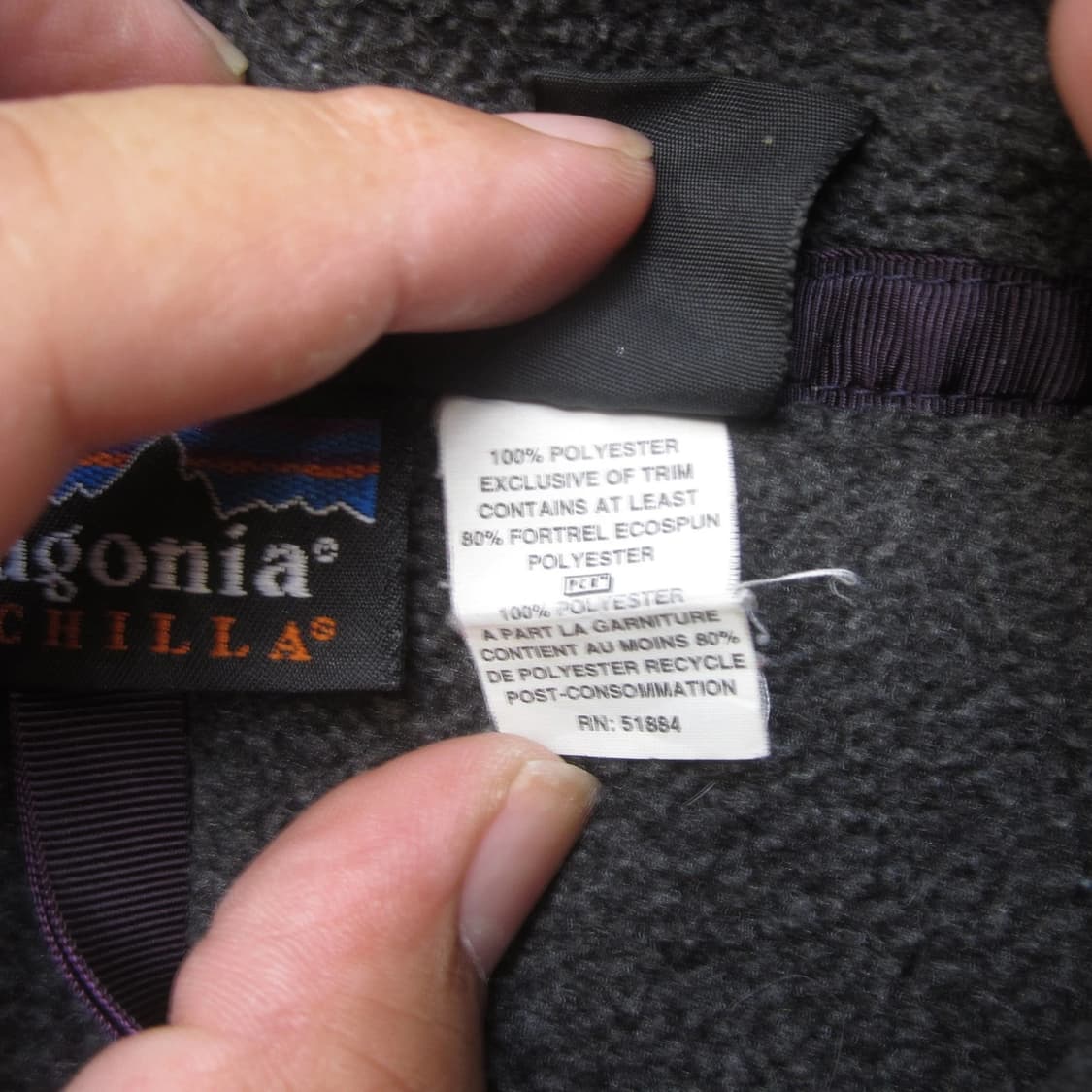 90s 후반 파타고니아 신칠라 스냅-T 다크그레이/올리브 상품이미지5