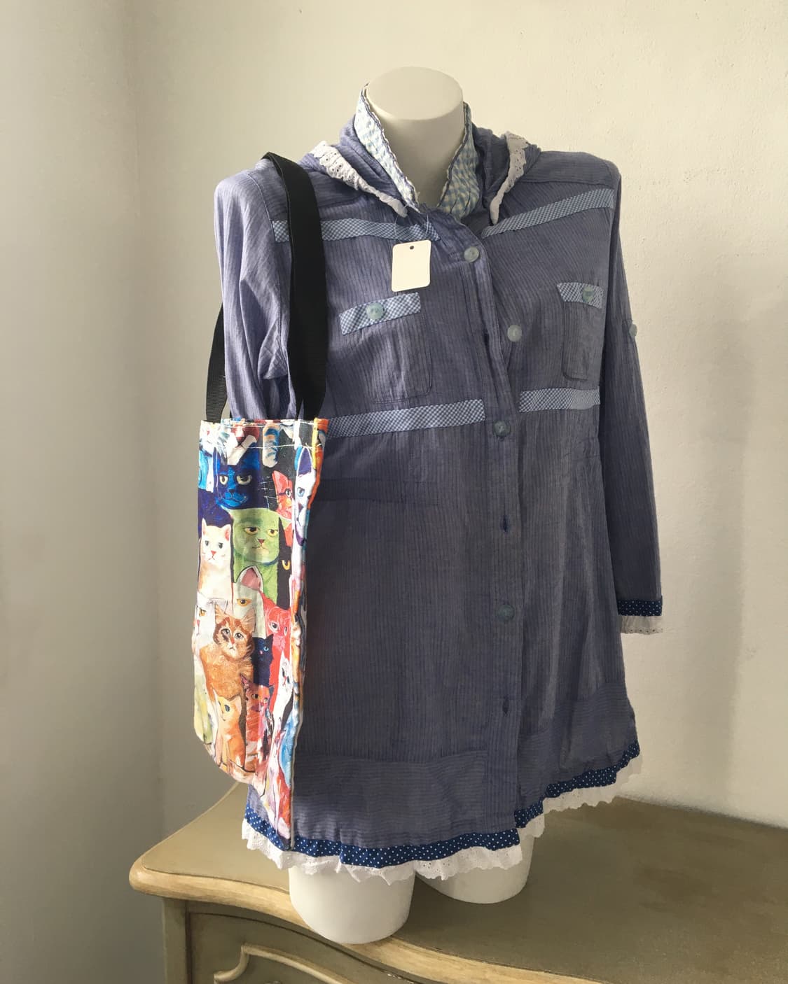 cat pattern canvas bag 상품이미지6