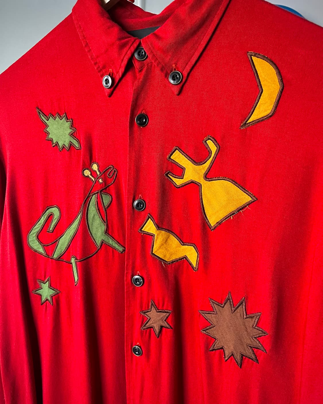 1980-90s KANSAI Profumo Patch-Work Shirt 상품이미지5