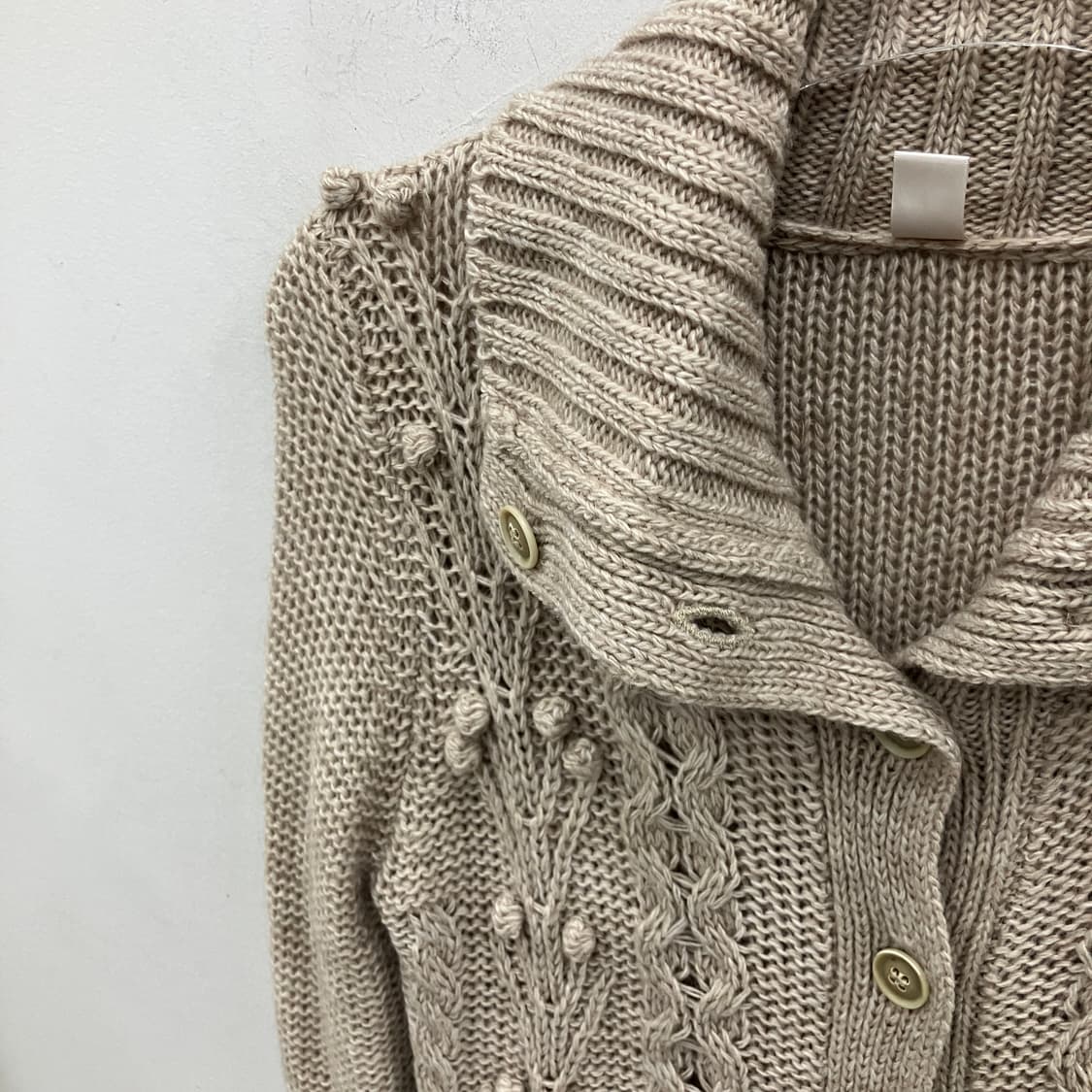 빈티지 모리 페어리 아이보리 숄 가디건 상품이미지3