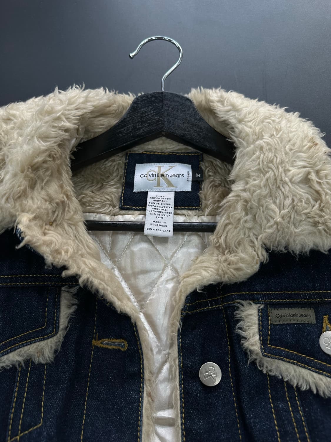 캘빈클라인 데님 퍼 쉐르파 자켓  상품이미지7