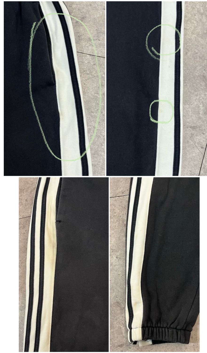 아디다스 스웻 조거 팬츠 블랙 M #csz3720 상품이미지6