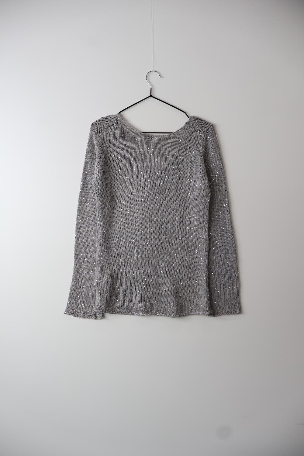 'Mouss' Gray Spangle Sweaters 상품이미지4