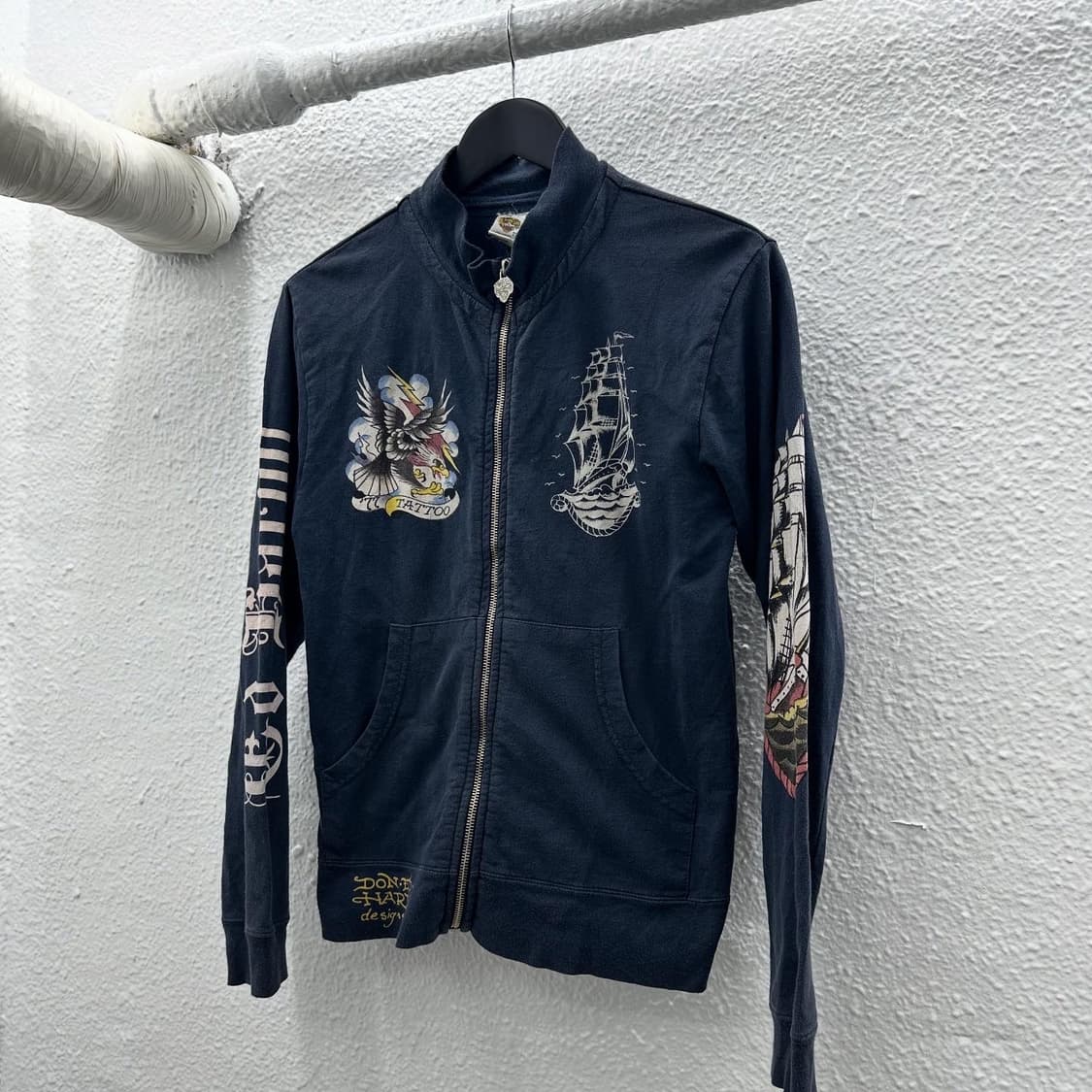 Ed hardy oldschool printing zipup 상품이미지6