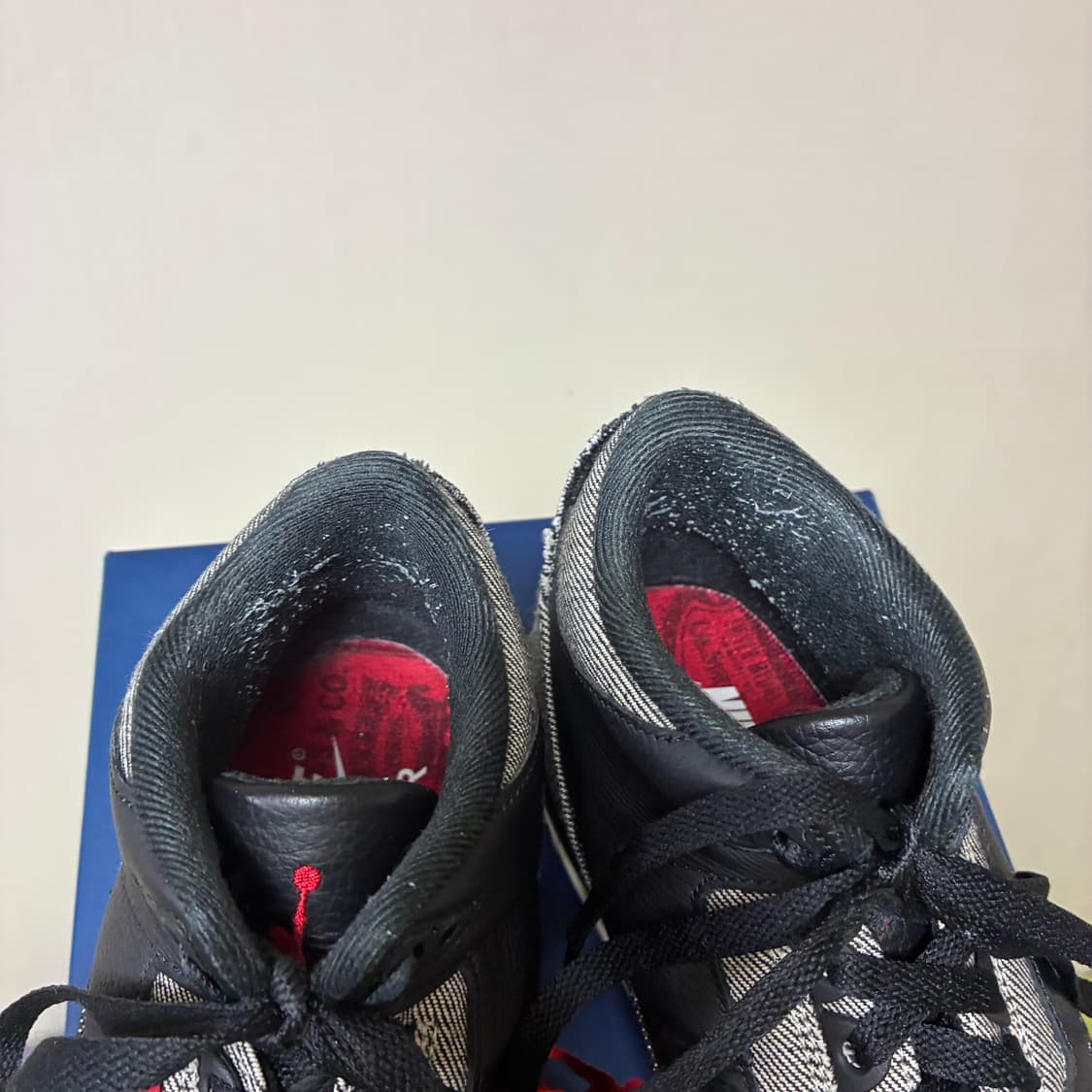 [260]나이키x리바이스 에어조던3 블랙 데님 상품이미지5