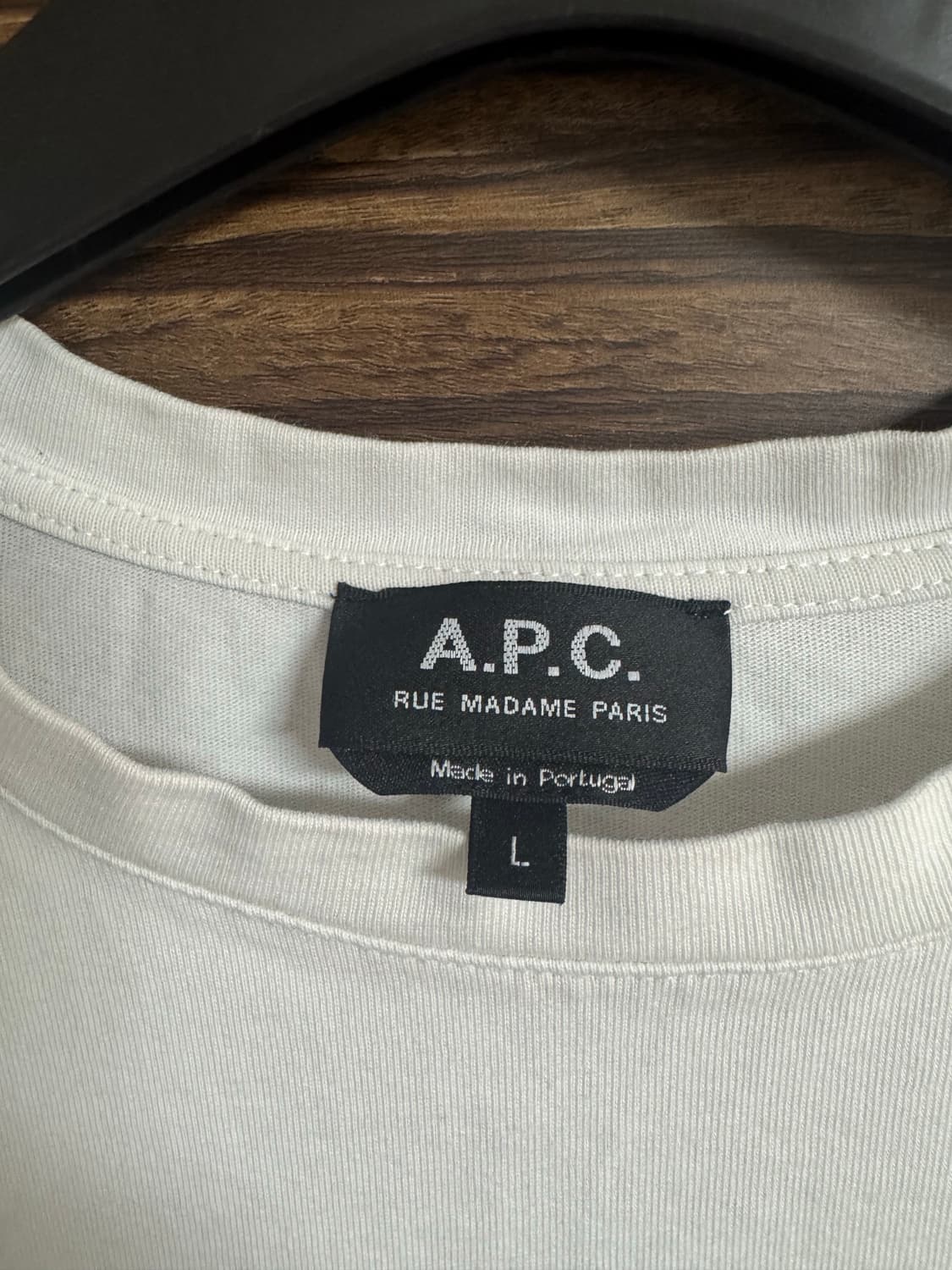 APC 화이트 티 L 95,100 상품이미지3