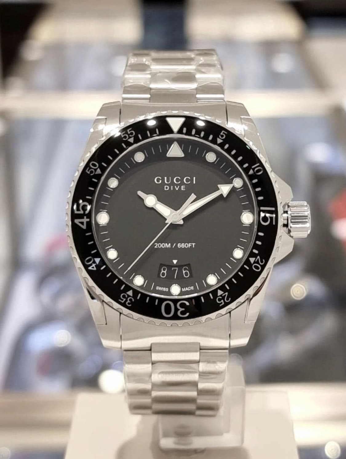 구찌 다이브 쿼츠 메탈 손목 시계 풀박스 상품이미지1