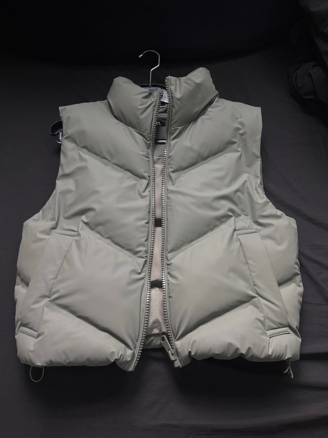 자라 패딩조끼 카키 상품이미지1