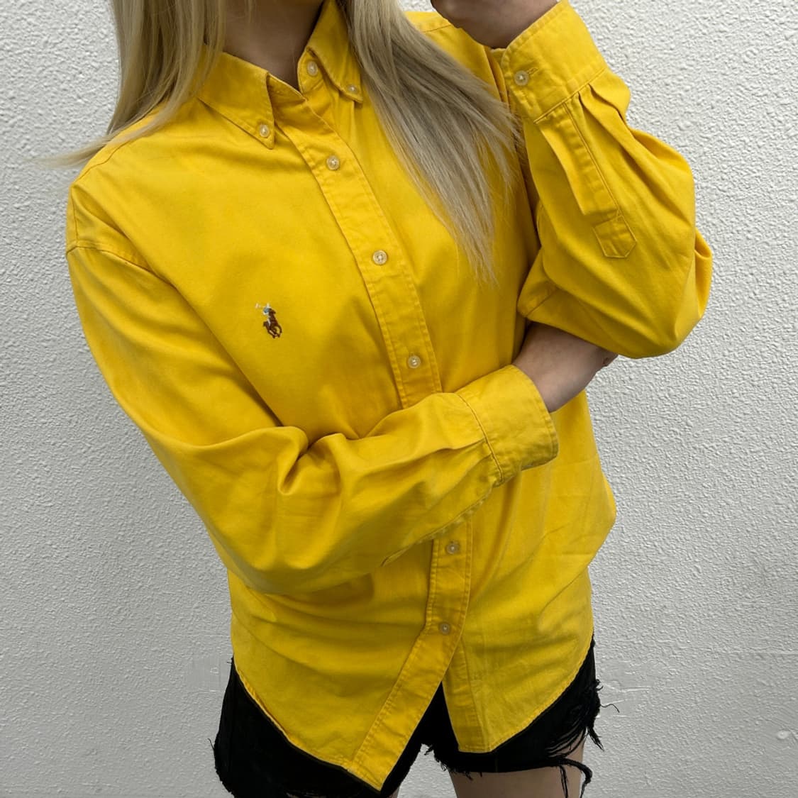 폴로 랄프로렌 옥스포드 옐로우 셔츠 55 상품이미지2