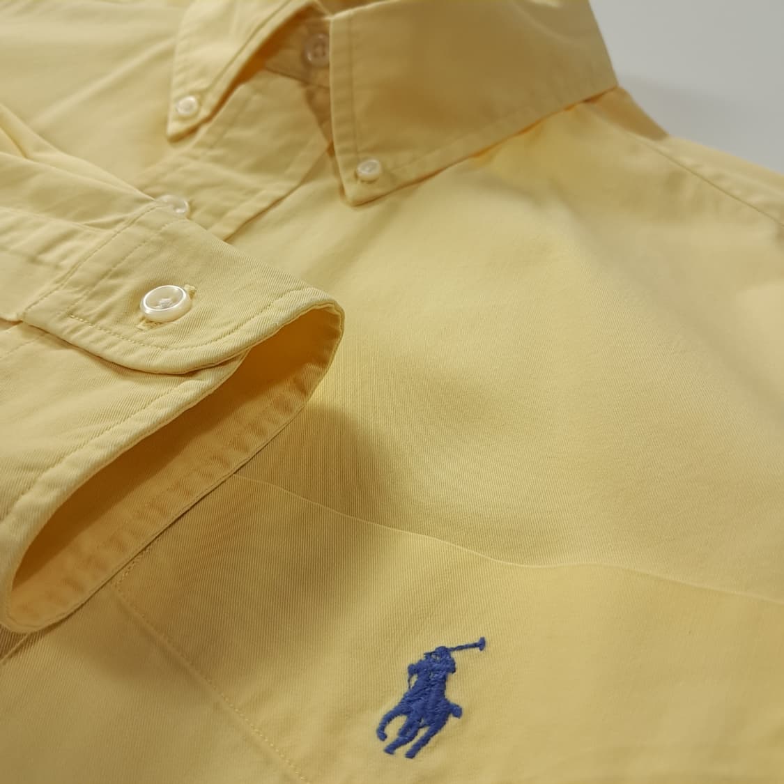 CK328 L 폴로 90s 블레이크 레몬옐로우 셔츠 남방 상품이미지4