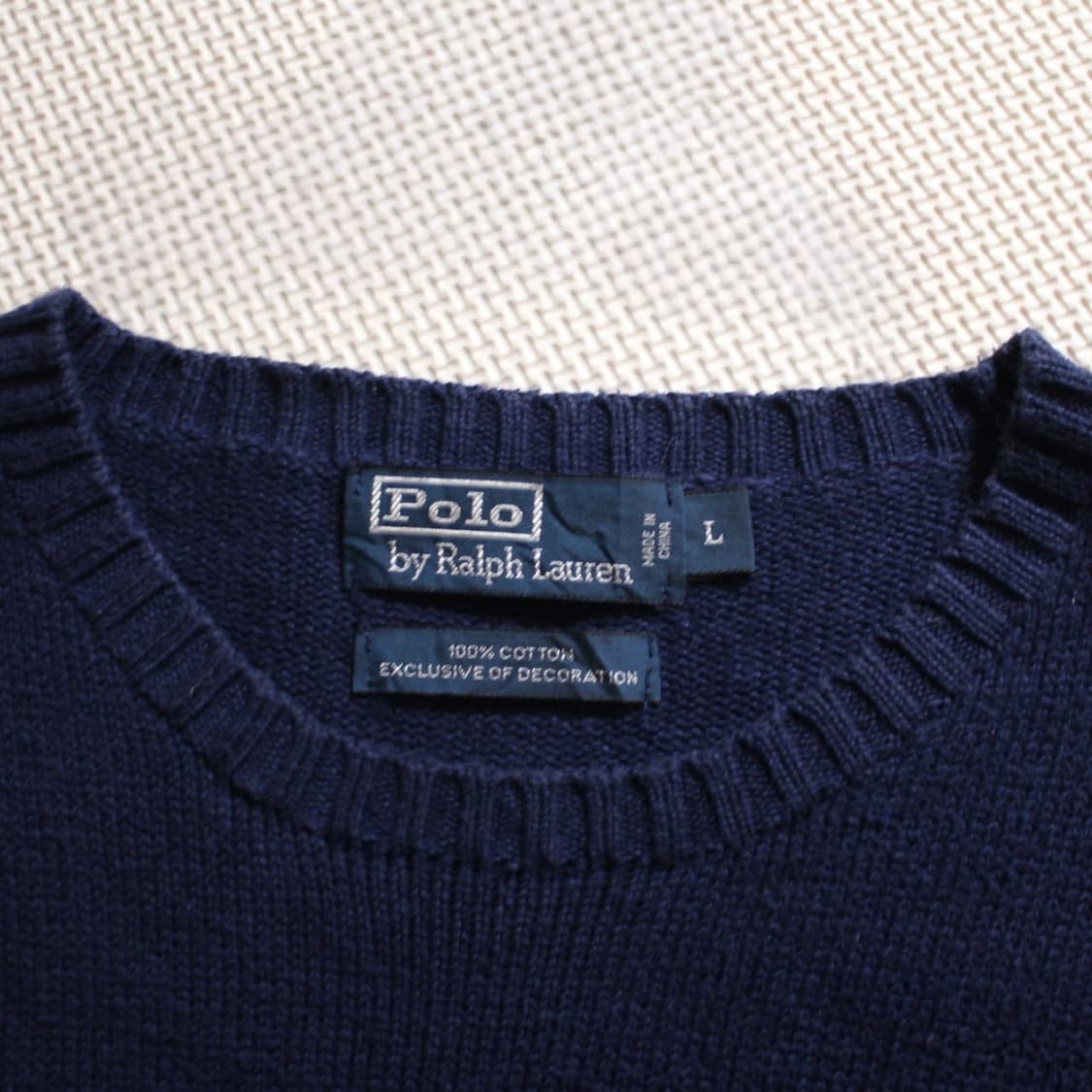 Polo 폴로 랄프로렌 네이비 라운드 니트 상품이미지4