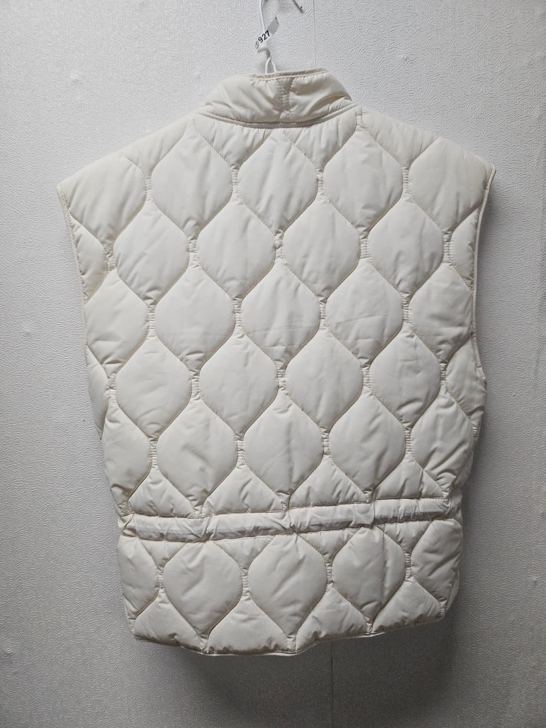 아이보리 퀼팅 조끼 패딩 베스트  M 상품이미지3