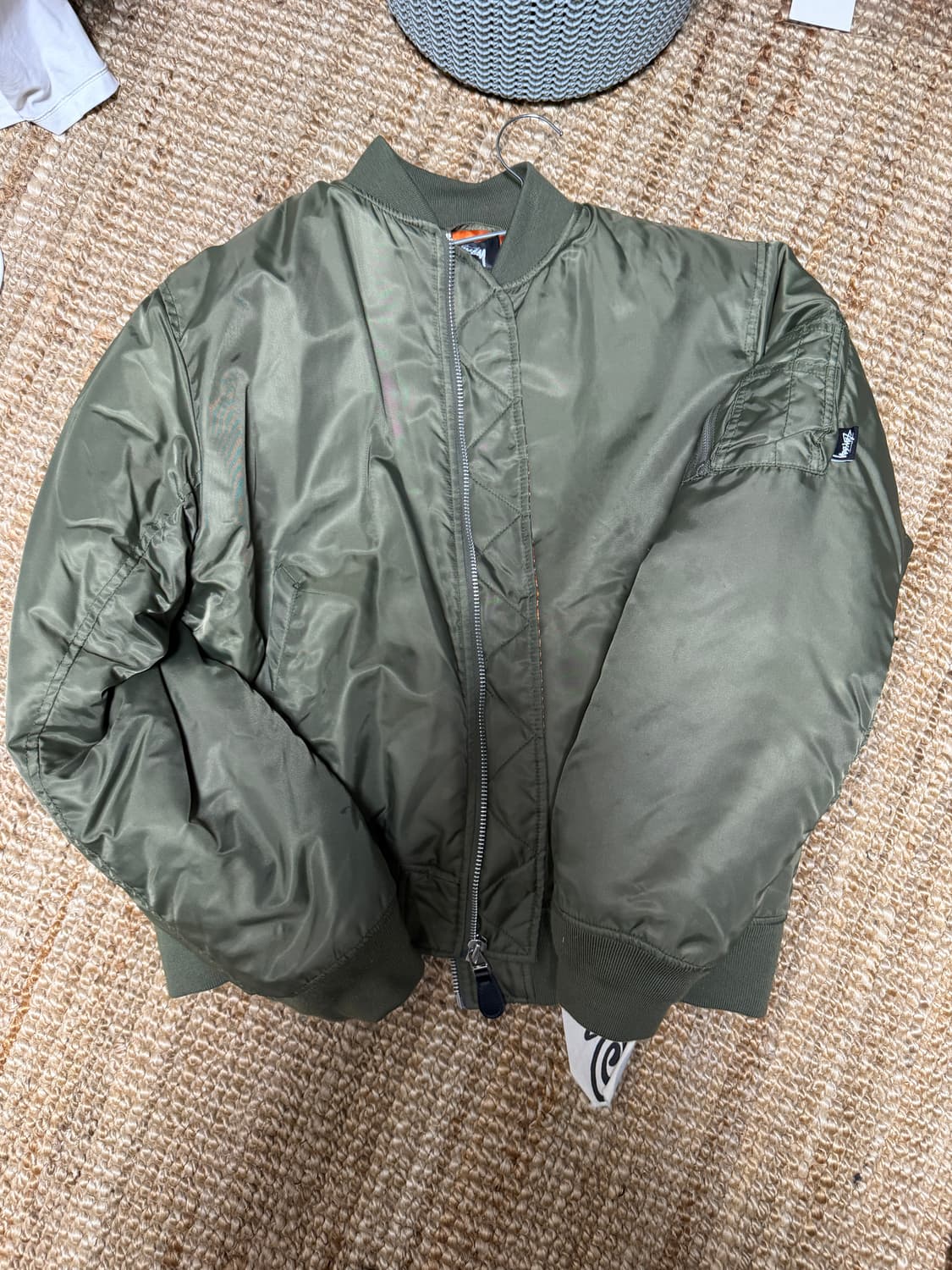 스투시 x CDG MA-1 자켓 올리브 상품이미지2