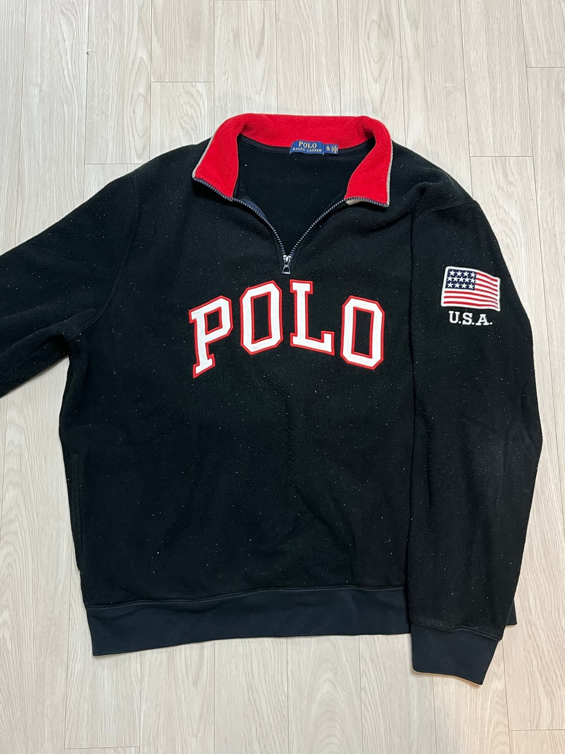 랄프 로렌 플리스 반집업 XL 상품이미지1