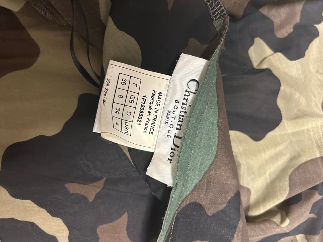 Dior 디올 00's 존갈리아노 가죽 스트랩 카모 탱크탑 상품이미지6