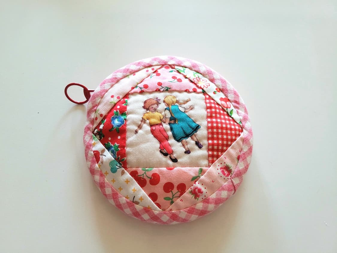동글퀼트지갑/크리스마스선물/퀼트지갑/아이팟파우치/버즈파우치/핸드메이드 상품이미지1
