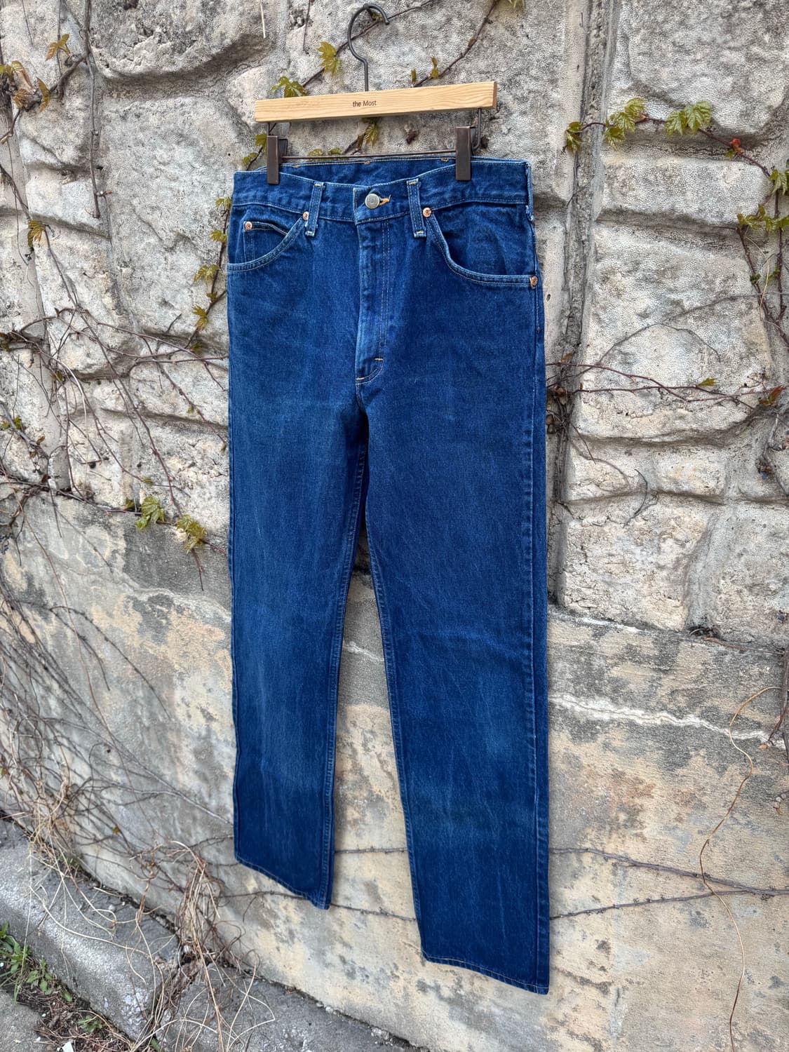 70s lee 빈티지 200 talon지퍼 웨스턴 워싱 데님 팬츠 32 상품이미지3