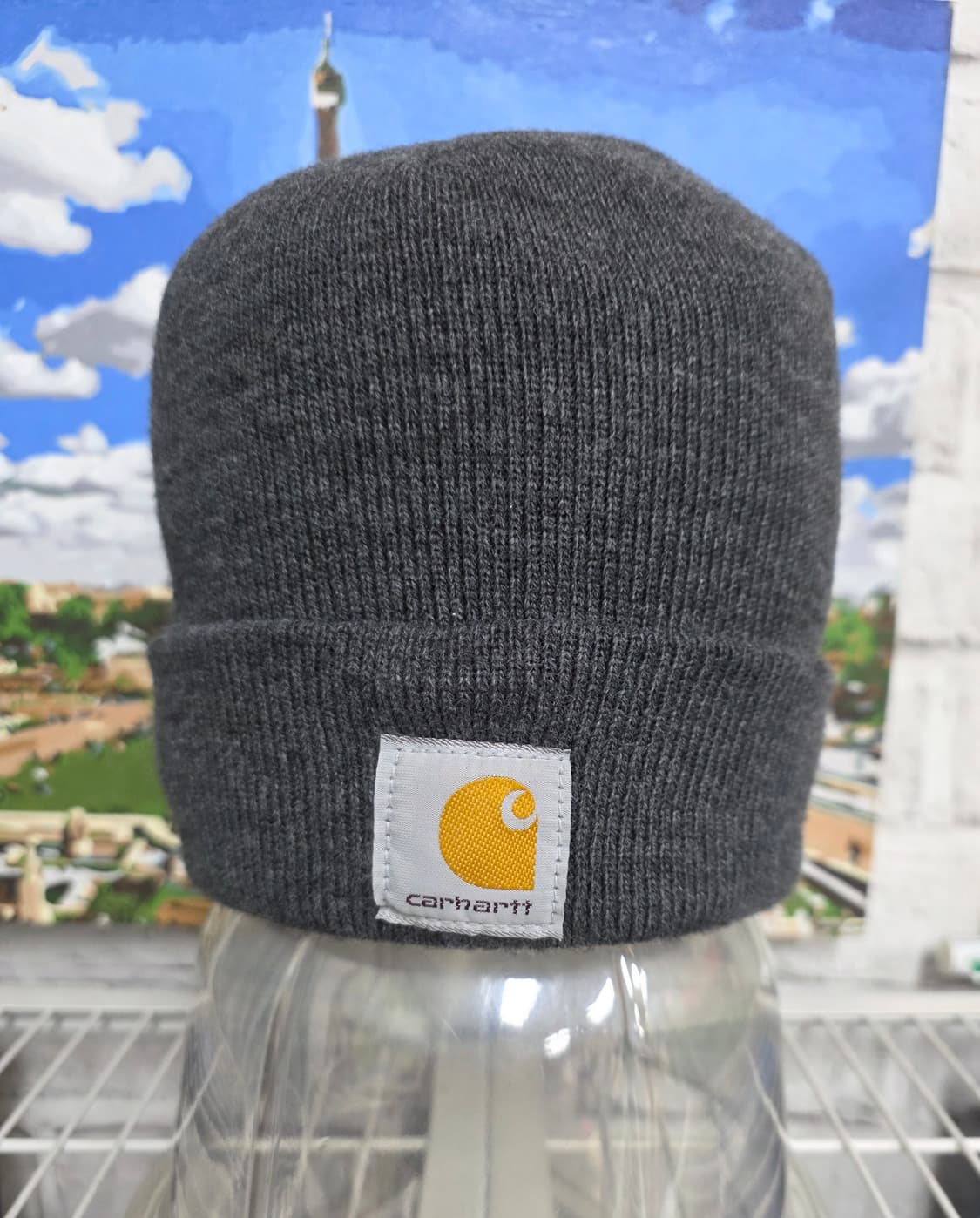 칼하트 비니 회색 아크릴 비니모자 와치햇 KG75 상품이미지1