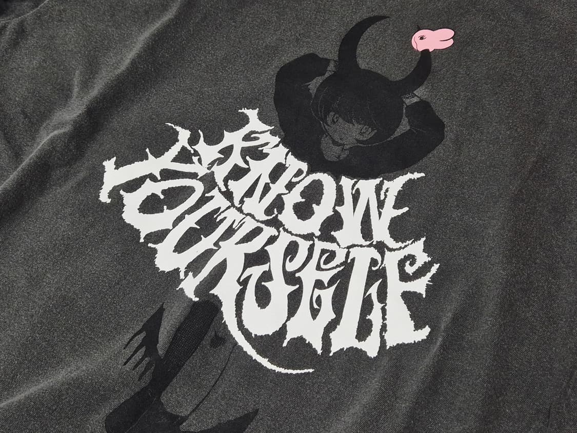 BEAMS 빔즈 재팬 카에 타나카 반팔 티셔츠 그레이 상품이미지2