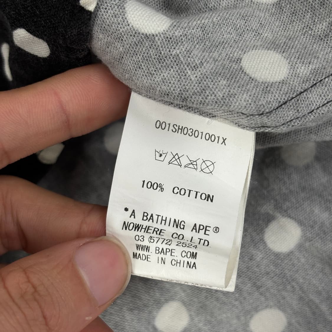 베이프 샤크 도트 후드 셔츠 상품이미지9