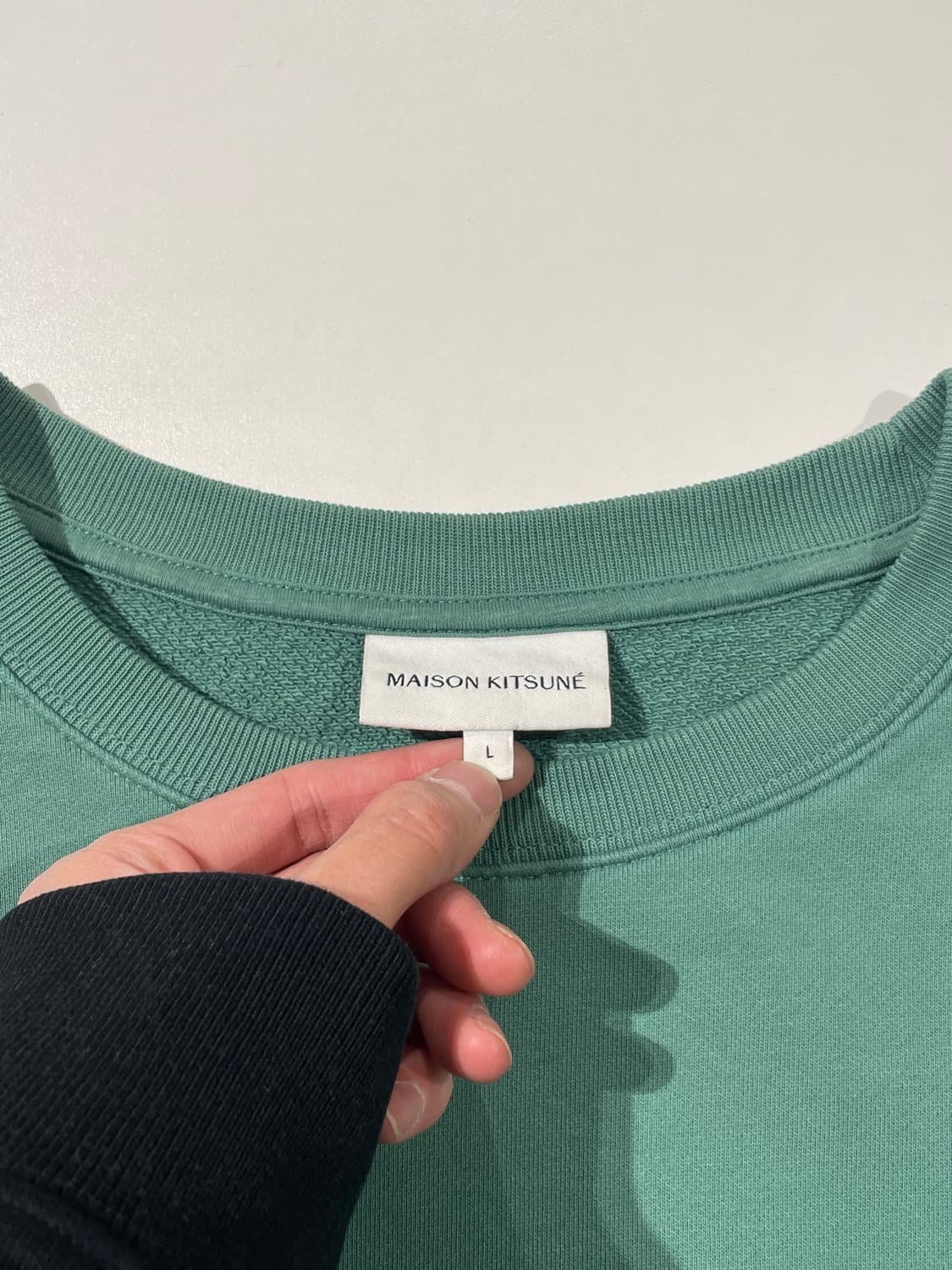 메종 키츠네 라이트 그린 폭스 헤드 레귤러 스웻 셔츠 상품이미지7