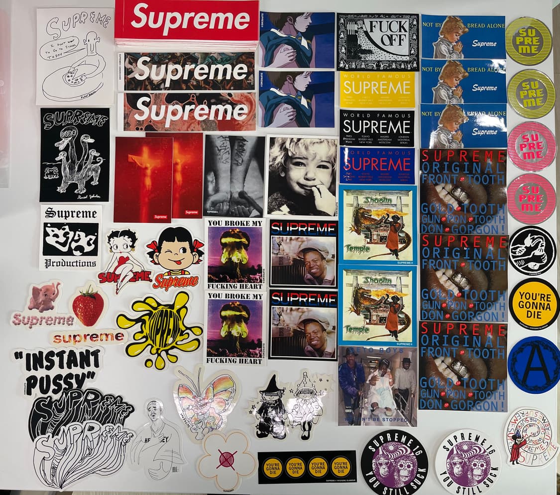 슈프림 외 브랜드 스티커 253장 일괄 세트 상품이미지1