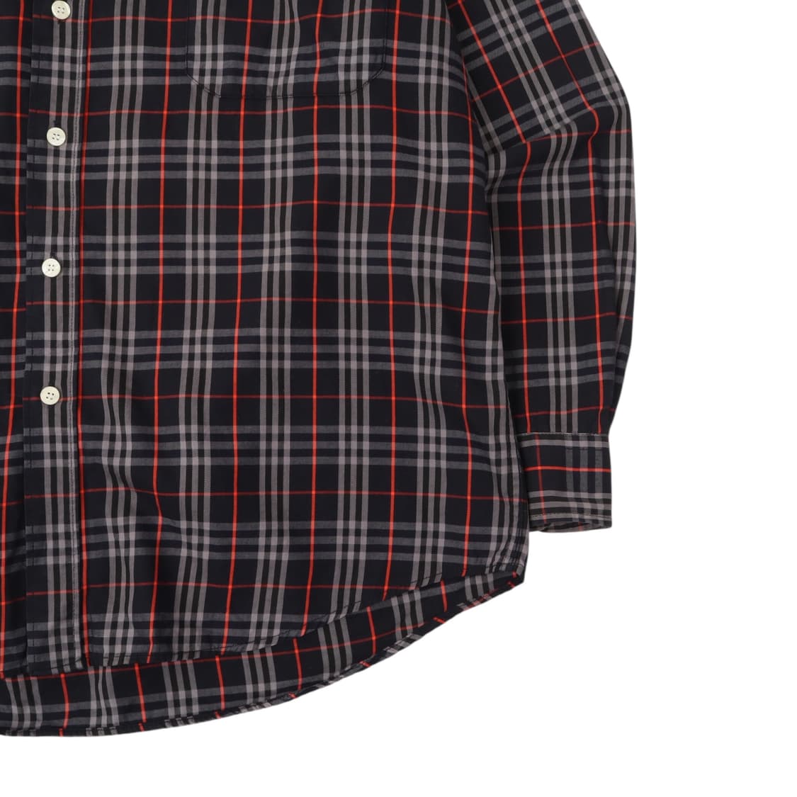 버버리 네이비 노바체크 포켓로고 셔츠 상품이미지4