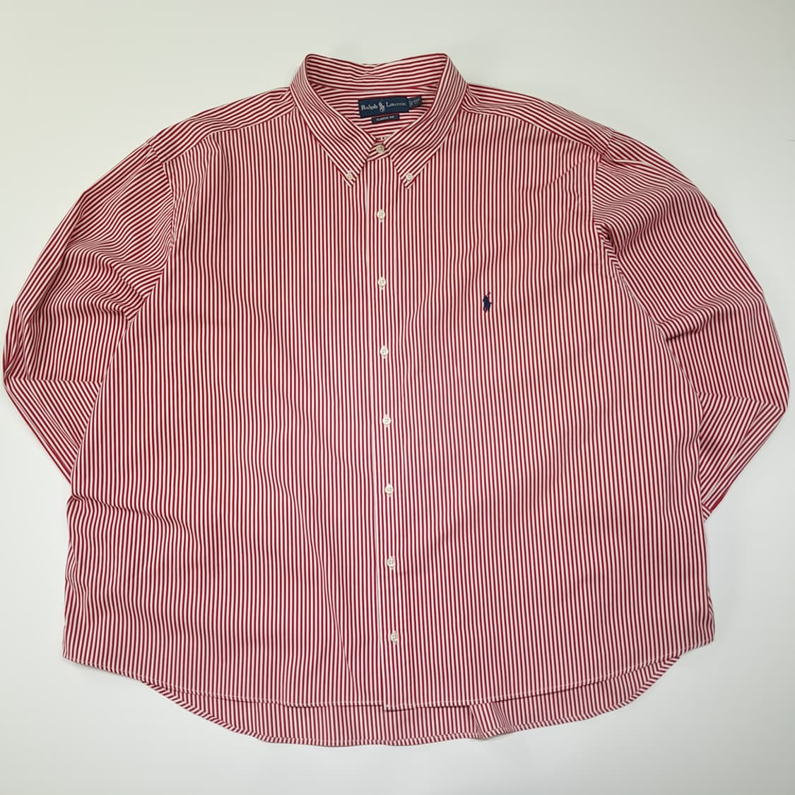 CL854 4XB 폴로 00s 박스핏 레드 스트라이프 셔츠 남방 상품이미지1