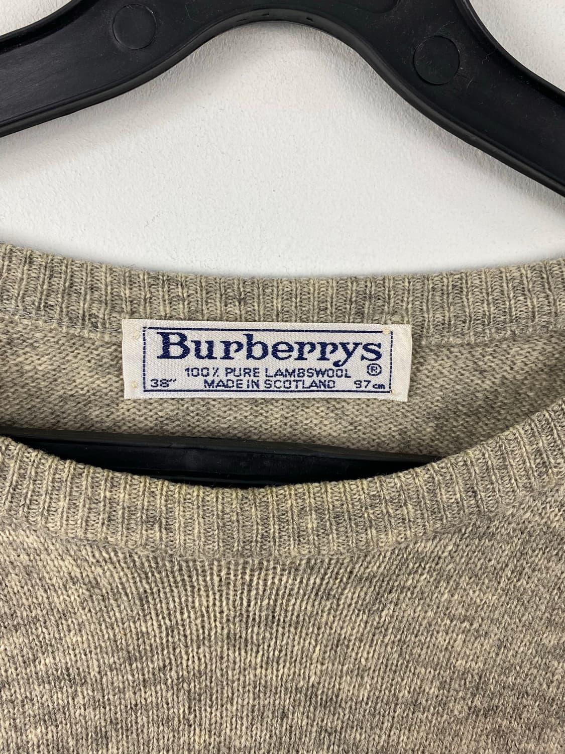 버버리 램스울 오트밀 니트 스웨터 38 <550> 상품이미지4
