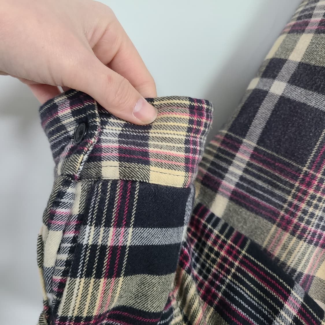 슈프림 X 디키즈 플레이드 후드 집업 셔츠 블랙 XL 상품이미지3