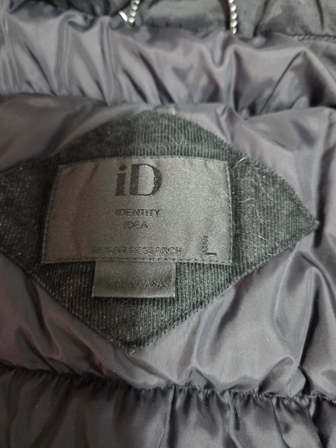 [L] 난가 x 어반리서치 오로라 다운 블루종 블랙 / 패딩 자켓 파카 상품이미지3