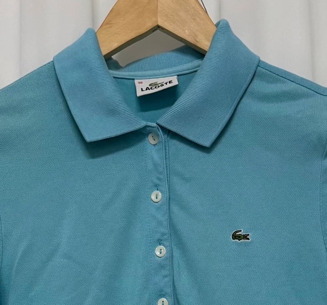 라코스테 하늘색 피케 원피스 상품이미지9
