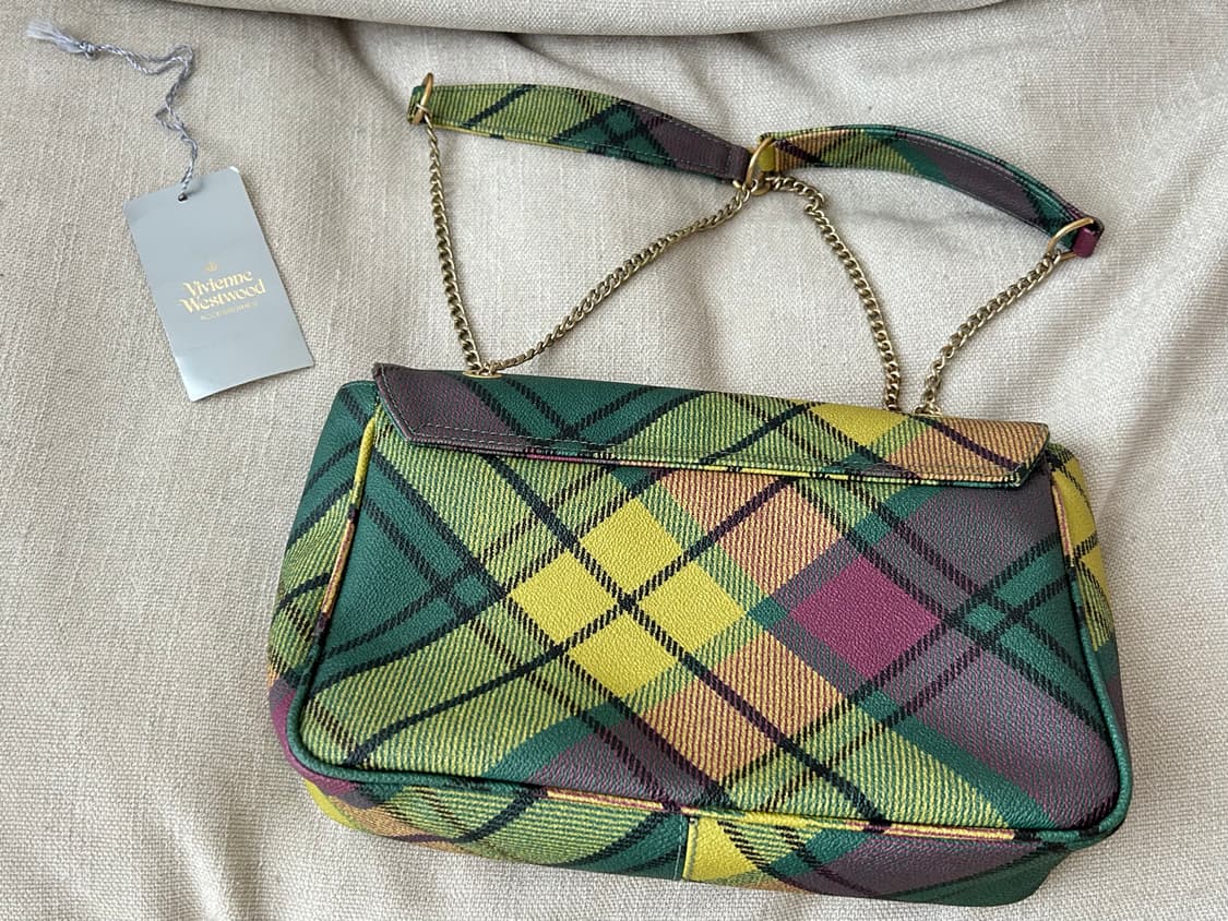 비비안웨스트우드 빈티지 체크 숄더백 (상태 최상) 상품이미지2
