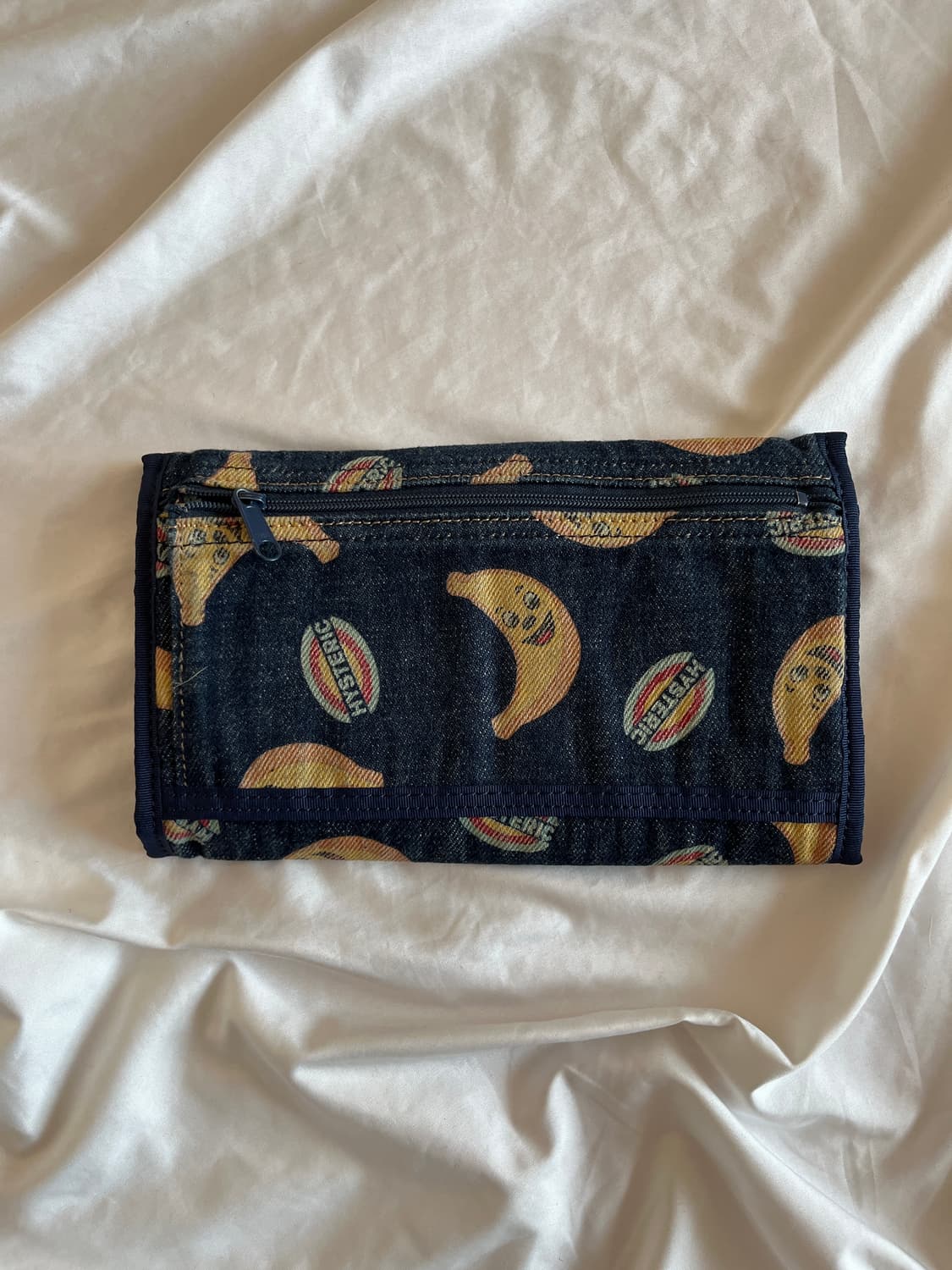 히스테릭 글래머 아카이브 웃는 바나나 데님 장지갑 월렛 상품이미지2