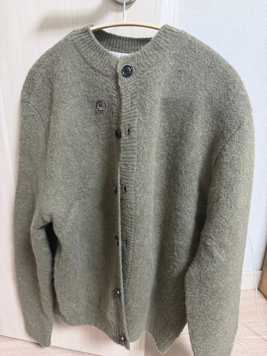 토니웩 모헤어 알파카 가디건  헷지 그린 상품이미지2