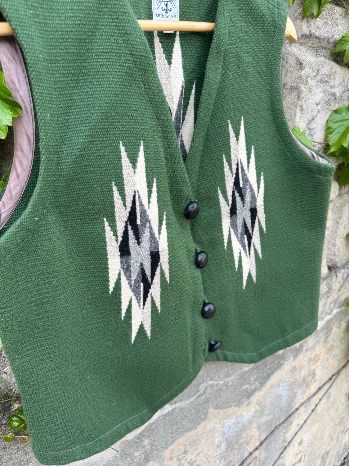 오르테가 핸드 우븐 울 네이티브 웨스턴 치마요 베스트 조끼 상품이미지5