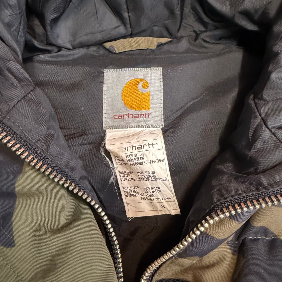 칼하트 카모 덕다운 후드 베스트 [ 44 ] 상품이미지6