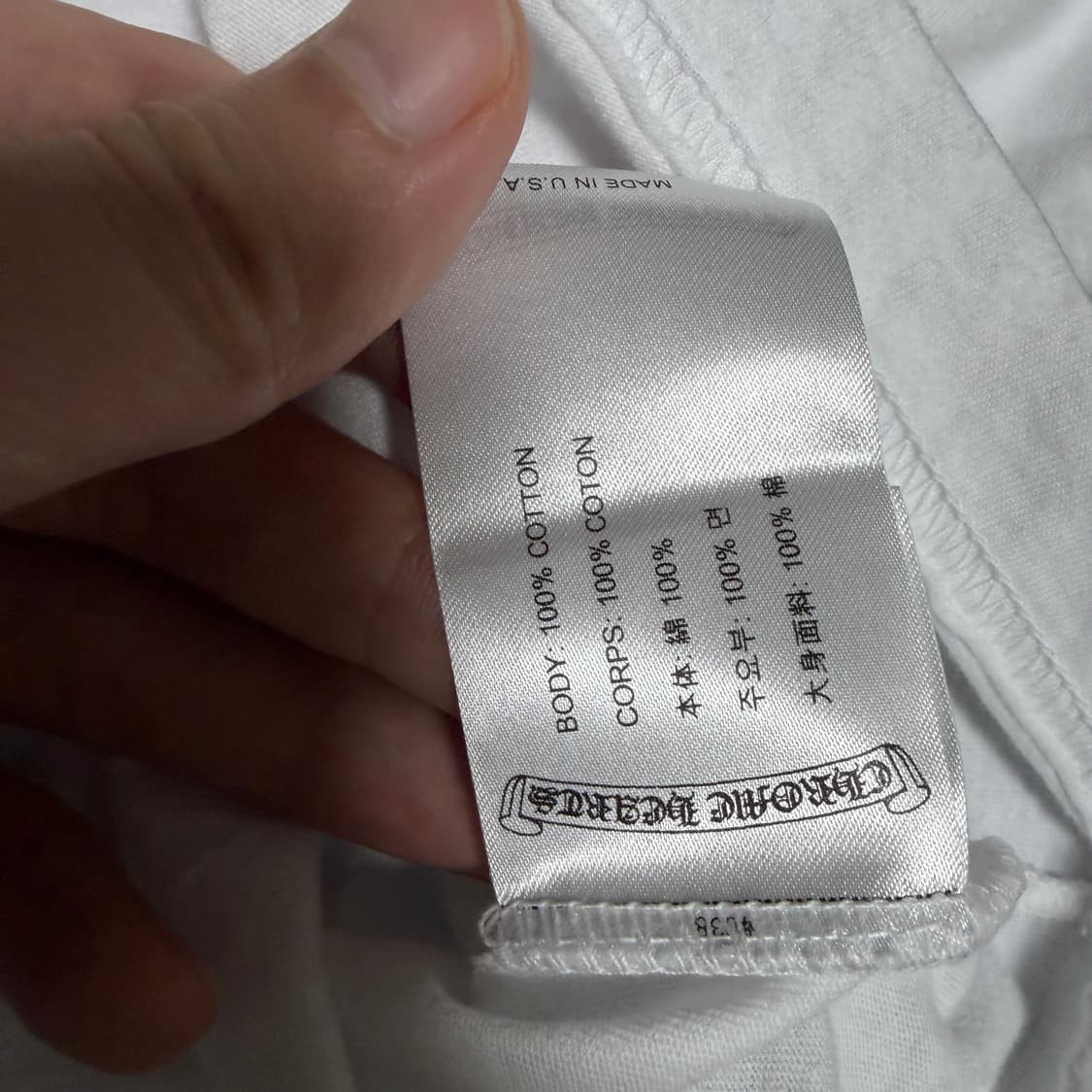 [XL]크롬하츠 홀스슈 티셔츠 화이트 상품이미지3