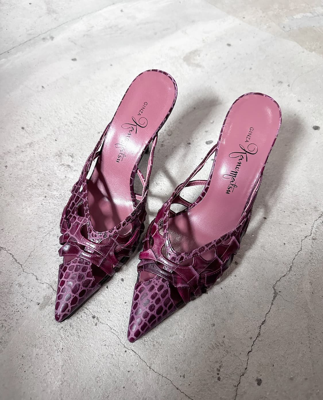 GINZA KANEMATSU heel mules 상품이미지3