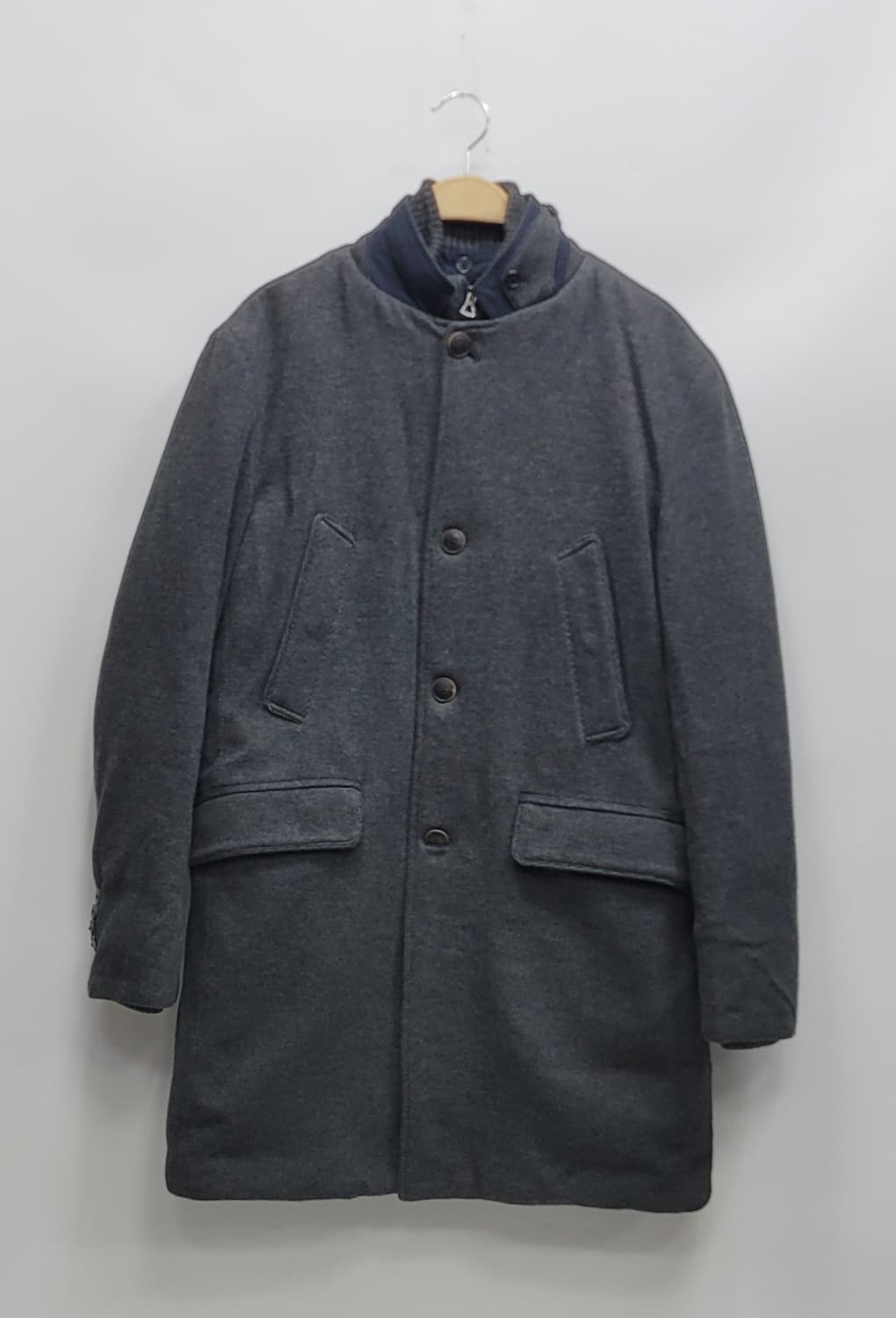 series 시리즈 이중 플라켓 다운 패딩 코트 / 남 100 차콜 
 상품이미지1