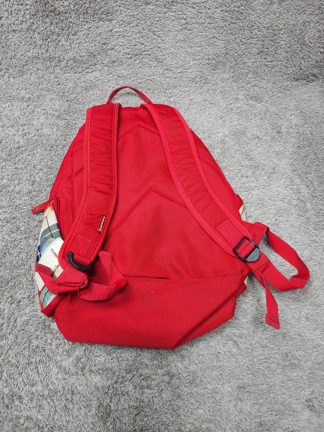 빈티지 르꼬끄 스포르티브(le coq sportif)체크 패턴 백팩 상품이미지5