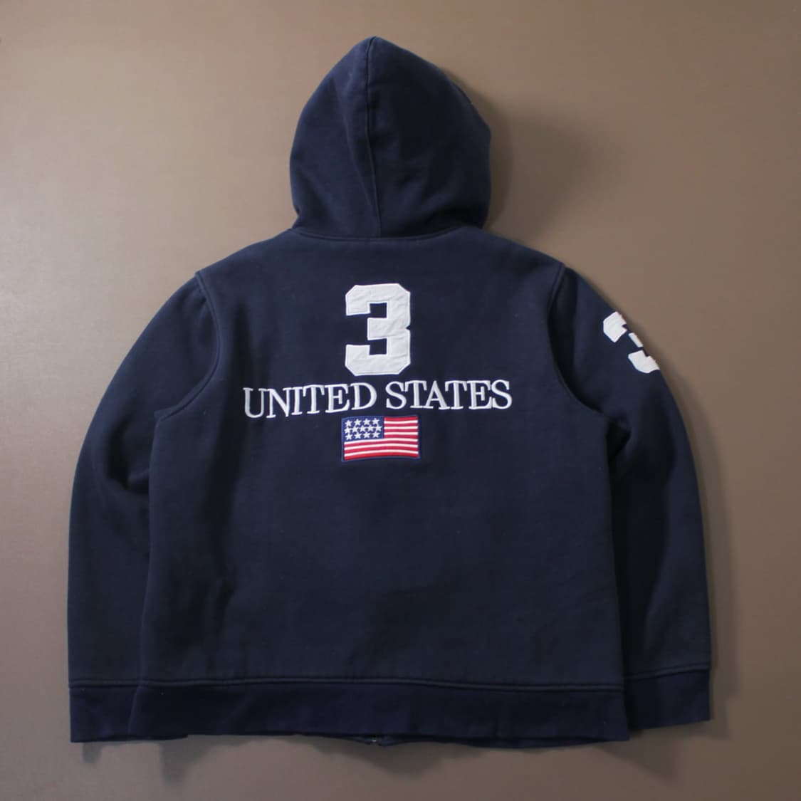 Polo 폴로 랄프로렌 USA 성조기 네이비 후드집업 상품이미지2