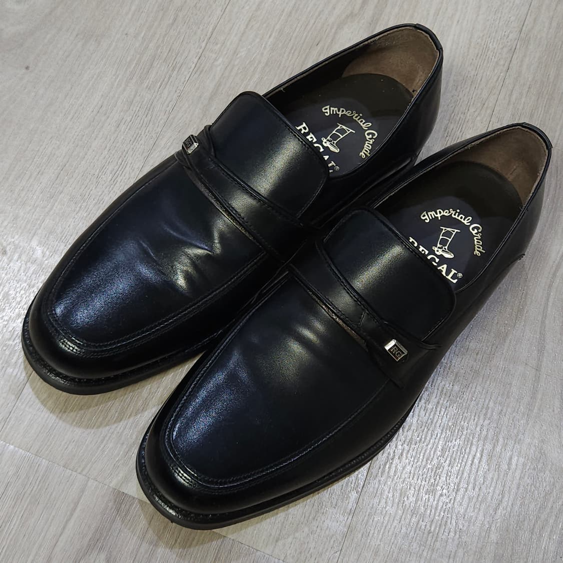 250 ) 금강제화 리갈 남성 가죽 로퍼 블랙 상품이미지2